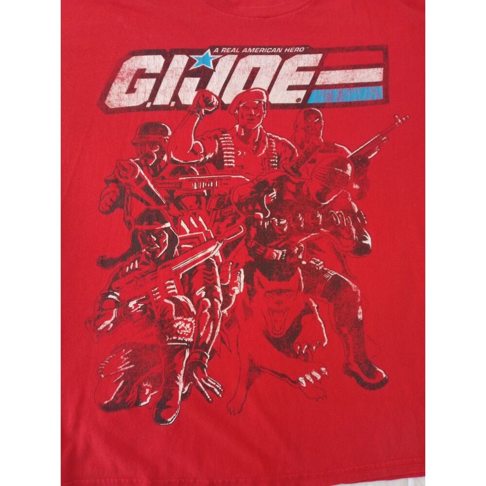 G.I. Joe A Real American Hero Red T-shirt Men's XL Comic Cartoon Commando Team